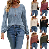 2023 Autumn/Winter New Women's Solid Color Long Sleeve T-shirt Elegant Office Lady Round Neck Casual Tees Women Loose Top S-XXL
