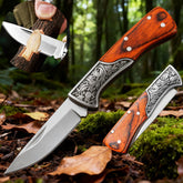 Classical Engraved Clip: Tactical EDC Folding Knife