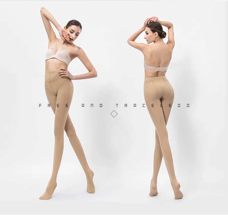 120D Sexy Women's Stocking High Hosiery Tights Pantyhose Sexy Nylon Spandex Lady Transparent Thin Female Velvet Stocking