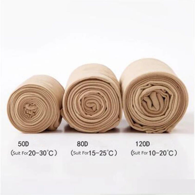 120D Sexy Women's Stocking High Hosiery Tights Pantyhose Sexy Nylon Spandex Lady Transparent Thin Female Velvet Stocking