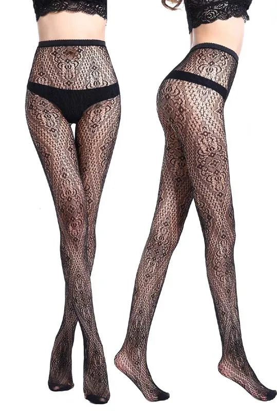 1Pcs Fashion Womens Lady Girls Black Sexy Fishnet Pattern Jacquard Stockings Pantyhose Tights skull Woman nightlife tights S09