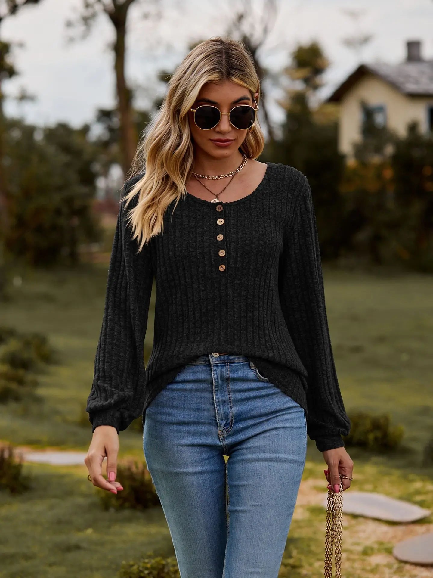 2023 Autumn/Winter New Women's Solid Color Long Sleeve T-shirt Elegant Office Lady Round Neck Casual Tees Women Loose Top S-XXL