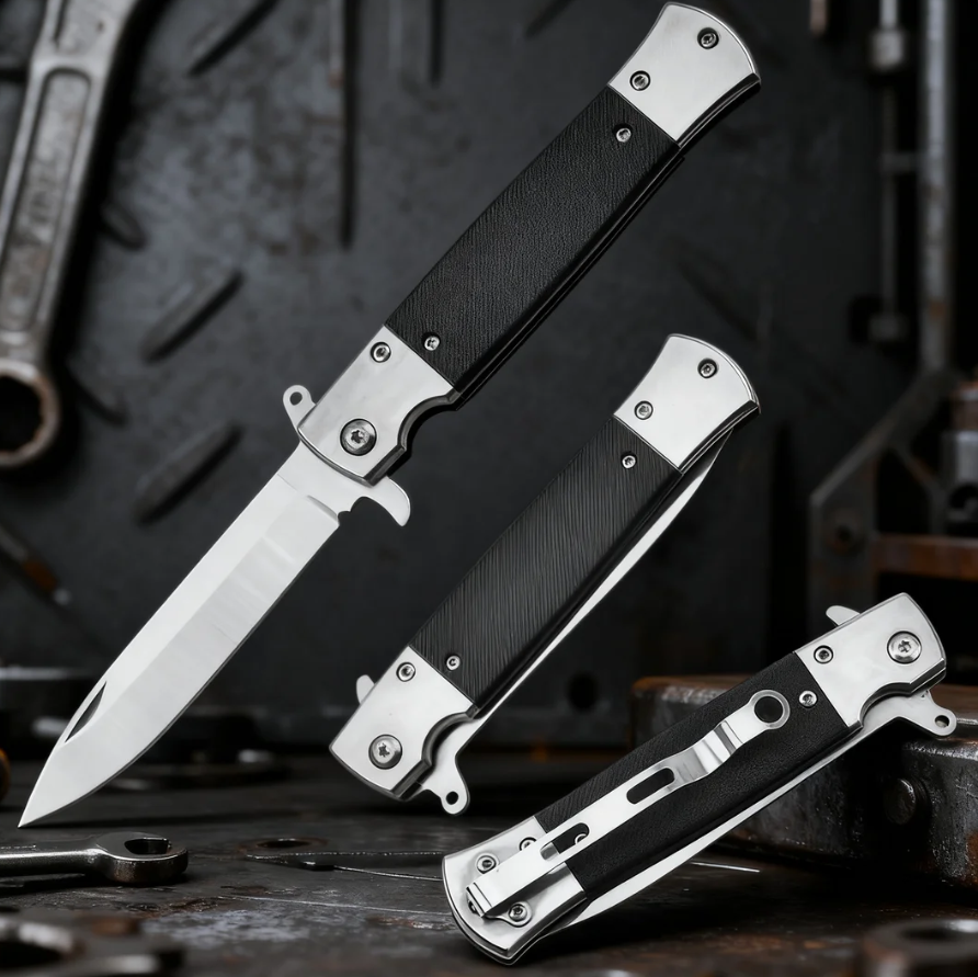 One-Hand Quick-Open Folding Knife: High Hardness Steel