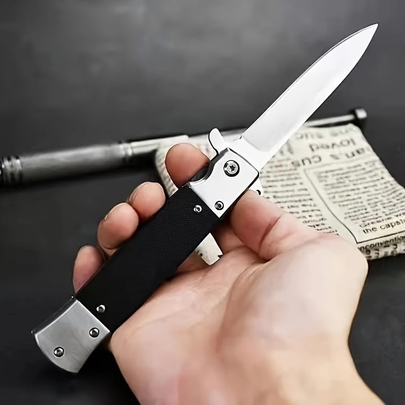 One-Hand Quick-Open Folding Knife: High Hardness Steel