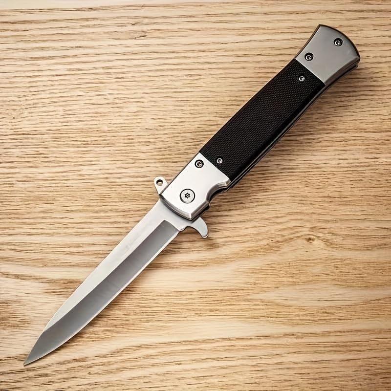 One-Hand Quick-Open Folding Knife: High Hardness Steel