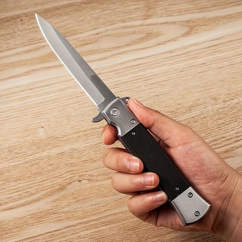 One-Hand Quick-Open Folding Knife: High Hardness Steel