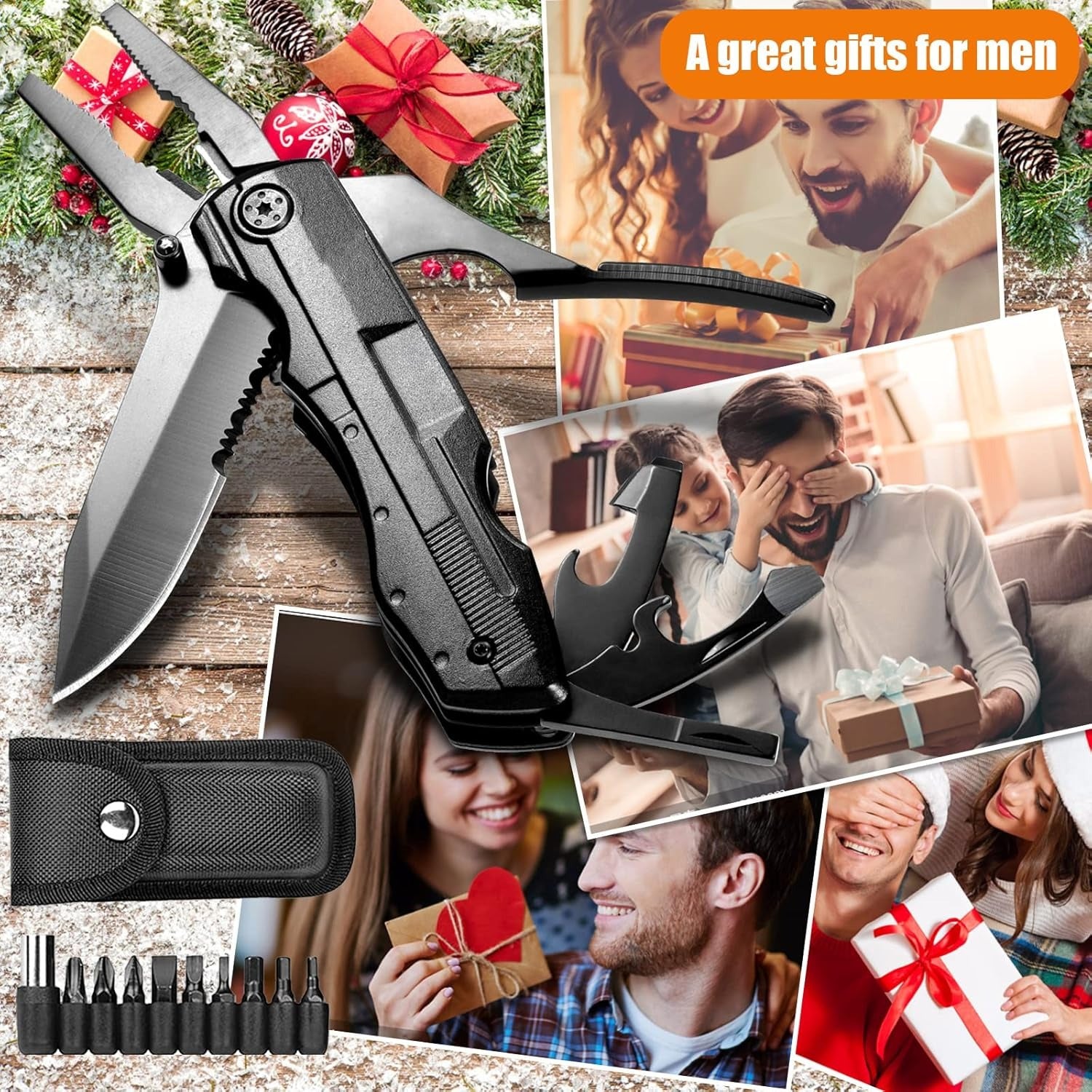 Camping Survival: Stainless Folding Pliers Knife