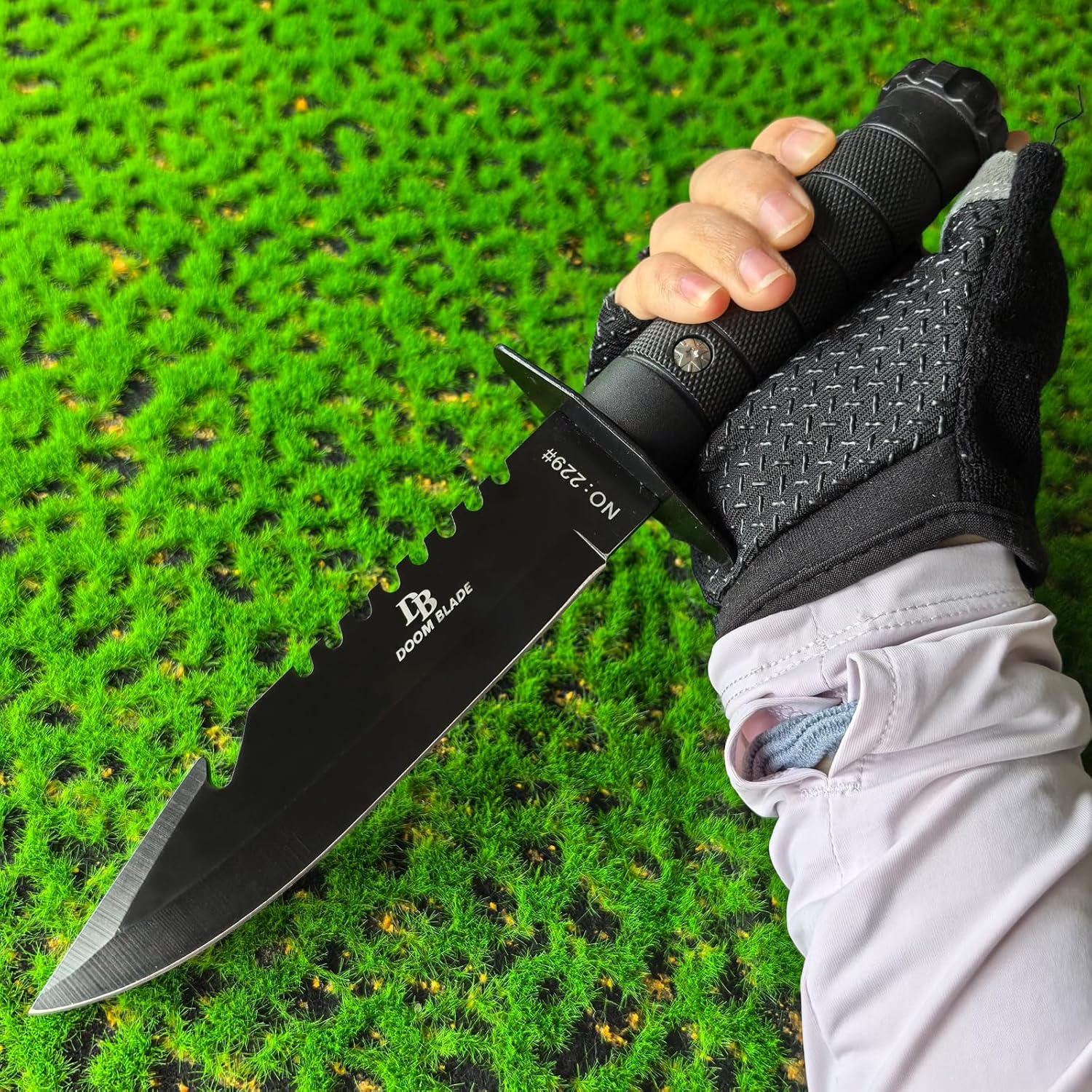 Stylish Survival Tactical Fixed Blade Knife with Sheath - Made of Stainless Steel - Bushcraft and Camping Knife Survival Strap for Camping, Hiking, Survival, Gifts for Men, Gift for Friends