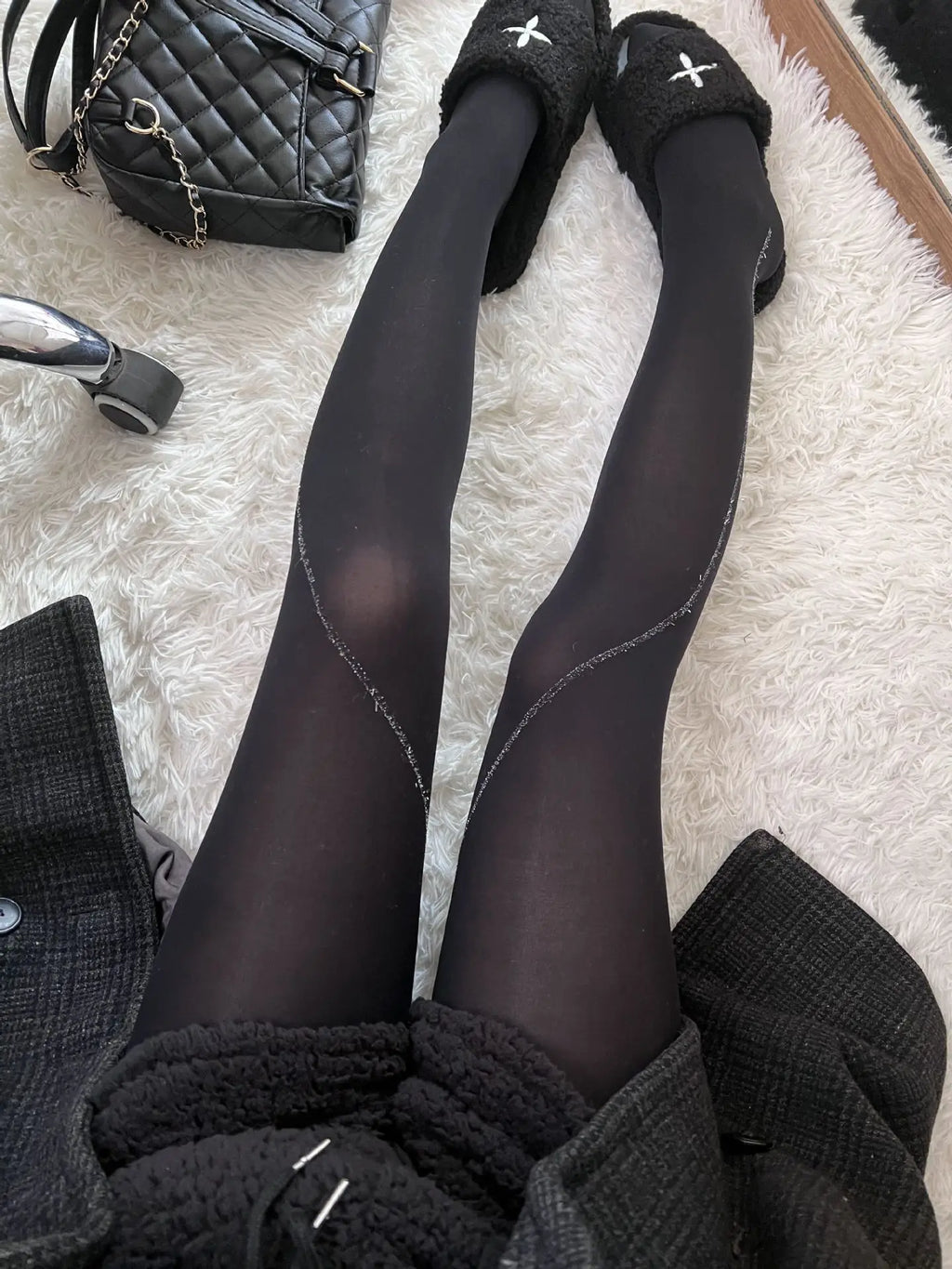 European And American Fashion Ladies Pantyhose Jacquard Color Butterfly Pantyhose Ins Fashion Thin Pantyhose