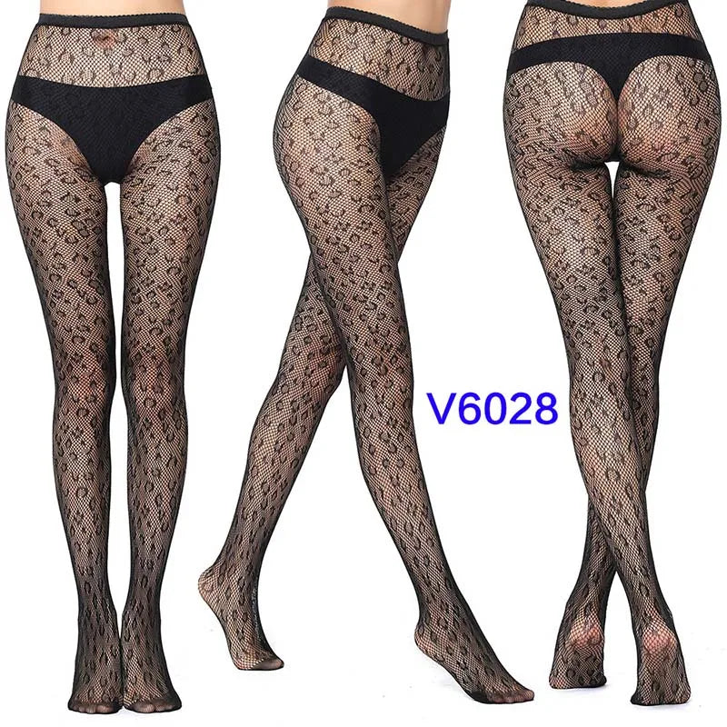 Fashion Women Lady Sexy Lingerie Fishnet Net Nylon Mesh Sexy Lace Stockings Stretchy Elastic Tight Black Pantyhose
