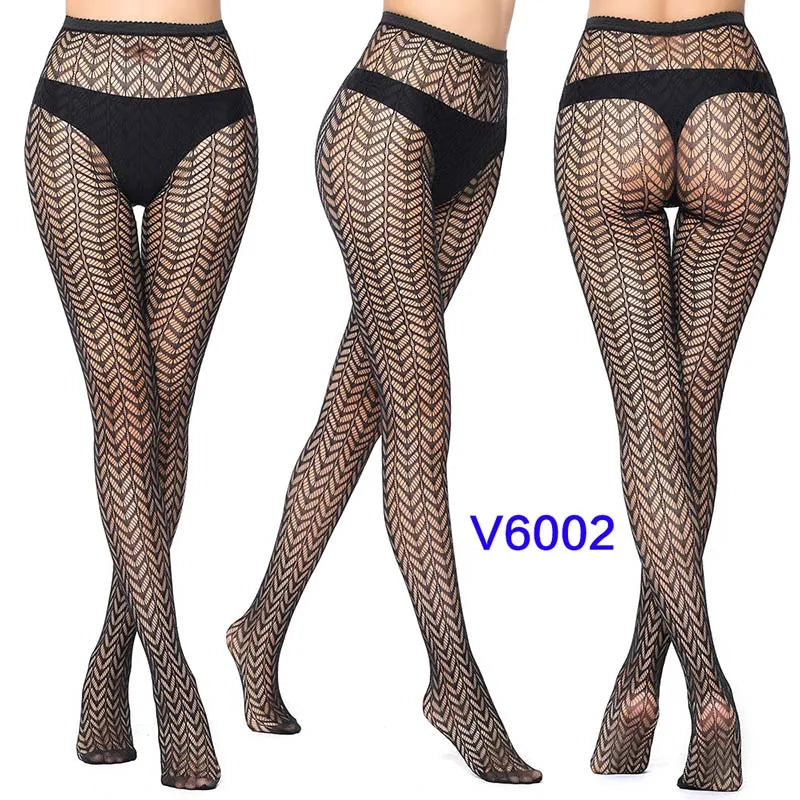 Fashion Women Lady Sexy Lingerie Fishnet Net Nylon Mesh Sexy Lace Stockings Stretchy Elastic Tight Black Pantyhose