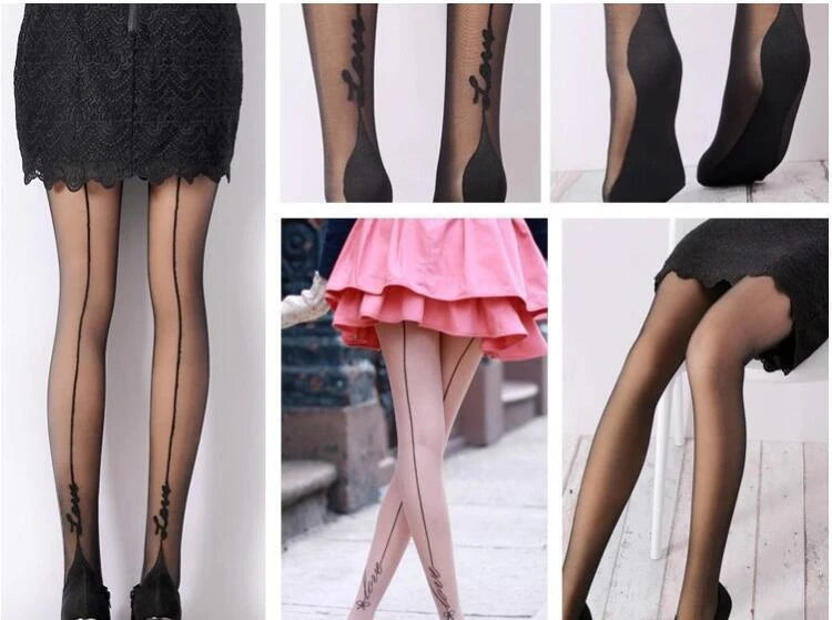 Fashion Womens Lady Girls Black Sexy Fishnet Pattern Jacquard Stockings Pantyhose Tights  Styles Woman 1pcs dww29