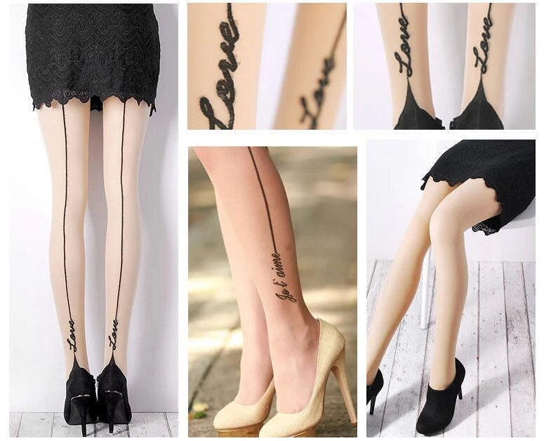 Fashion Womens Lady Girls Black Sexy Fishnet Pattern Jacquard Stockings Pantyhose Tights  Styles Woman 1pcs dww29