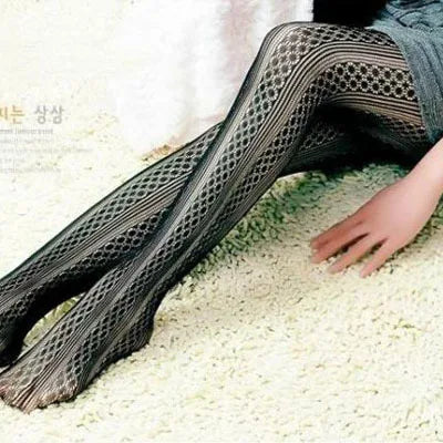 Fashion Womens Lady Girls Black Sexy Fishnet Pattern Jacquard Stockings Pantyhose Tights  Styles Woman 1pcs dww29