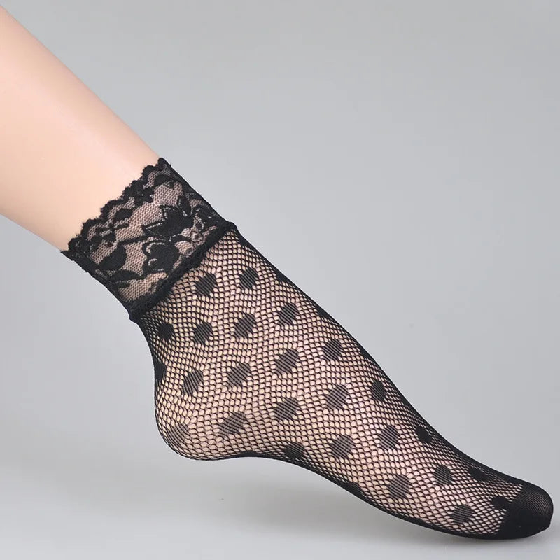 Hot Sexy Gothic Mesh Tights High Elasticity Women's Pantyhose Black Stockings Lace Hollow Fishnet Classic Ladies Sexy Pantyhose