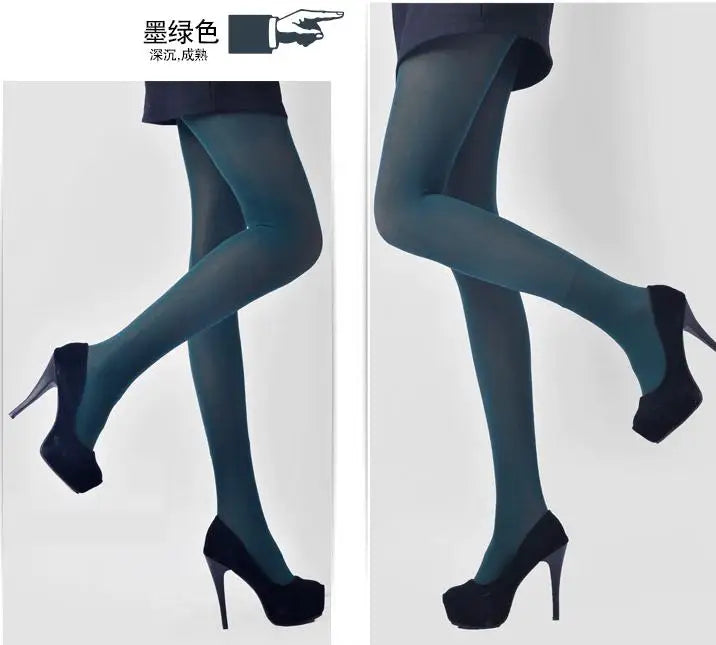 Ladies Girls Fashion Satin velvet  Opaque Tights pantyhose 80 DENIER with back panel gusset