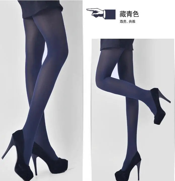 Ladies Girls Fashion Satin velvet  Opaque Tights pantyhose 80 DENIER with back panel gusset