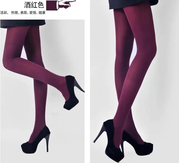 Ladies Girls Fashion Satin velvet  Opaque Tights pantyhose 80 DENIER with back panel gusset