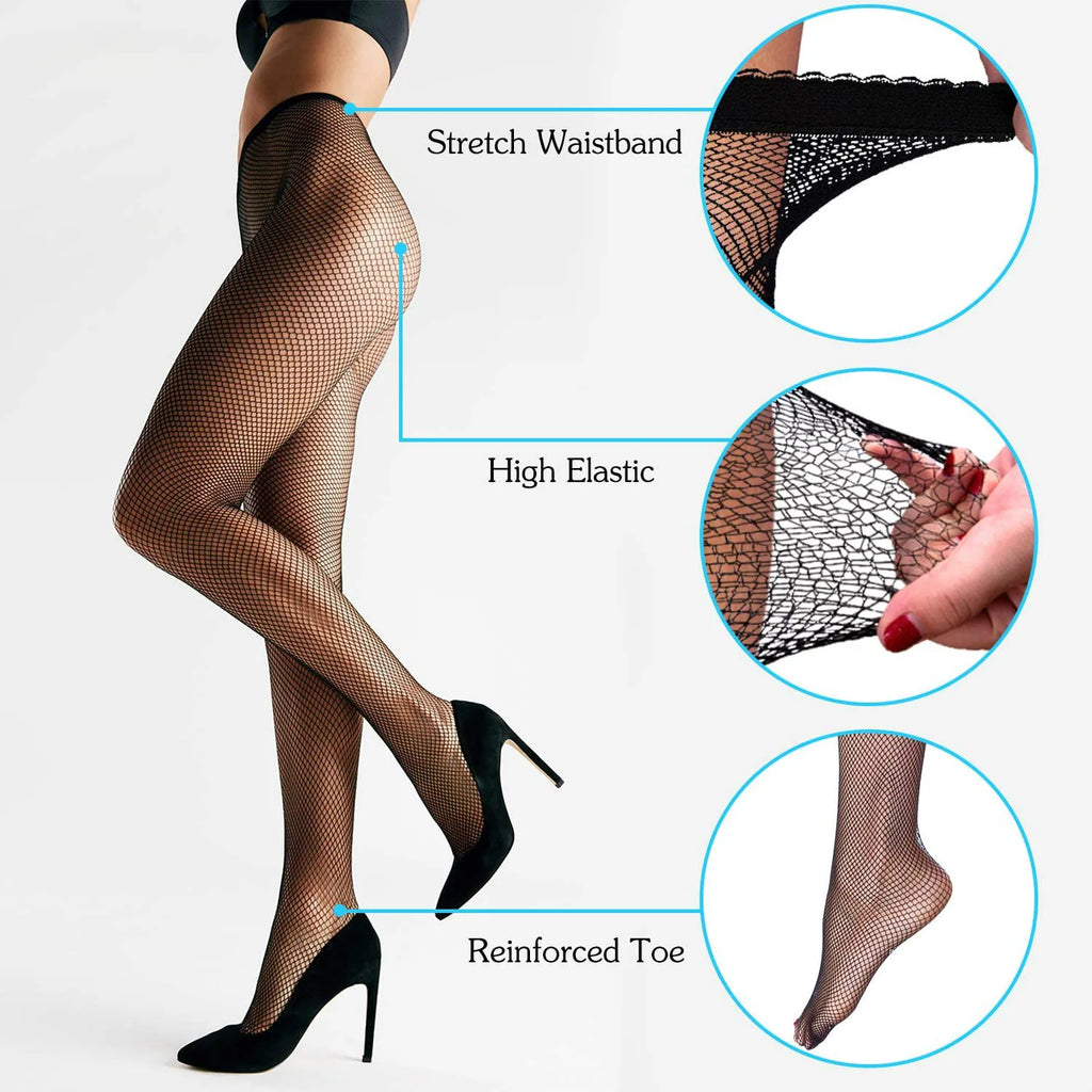 Lady Women Sexy Tights Mesh Fishnet Panty Hose Nightclub Plus Size Club Party Lingerie Hosiery Nylon Plus Size Mesh Pantyhose
