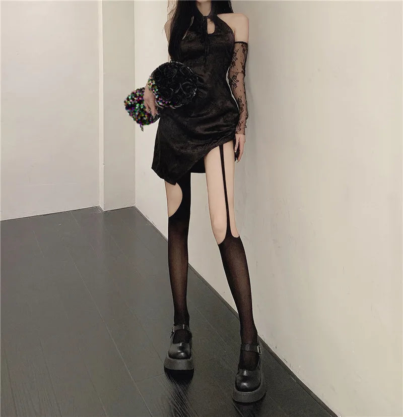 New Spider Tights Skull Mystery Long Fishnet Body Stockings Fish Net Pantyhose Gothic Fishnet Pantyhose Ladies Gifts Sexy Tights