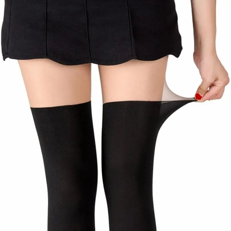 New Stripe Sexy Tight Women Stitching Pantyhose Female Black Longtube Hosiery Stockings Tights Lady Thigh High tights