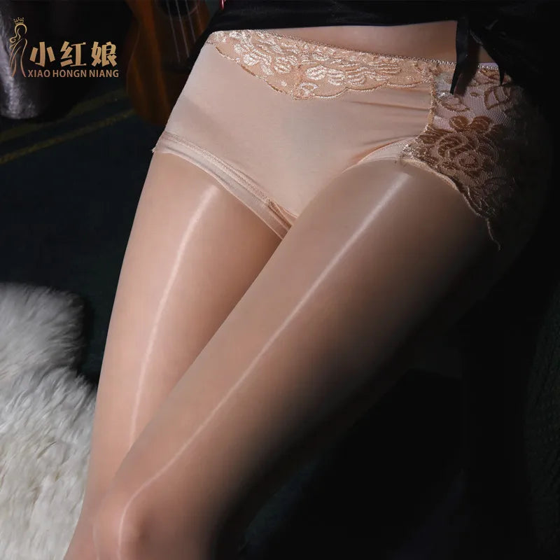 Oily Lace Silicone Sexy Latex Stockings Ladies Black Faux Leather Women's  Pantyhose Plus Size Leg Warmers Plus Size Stockings