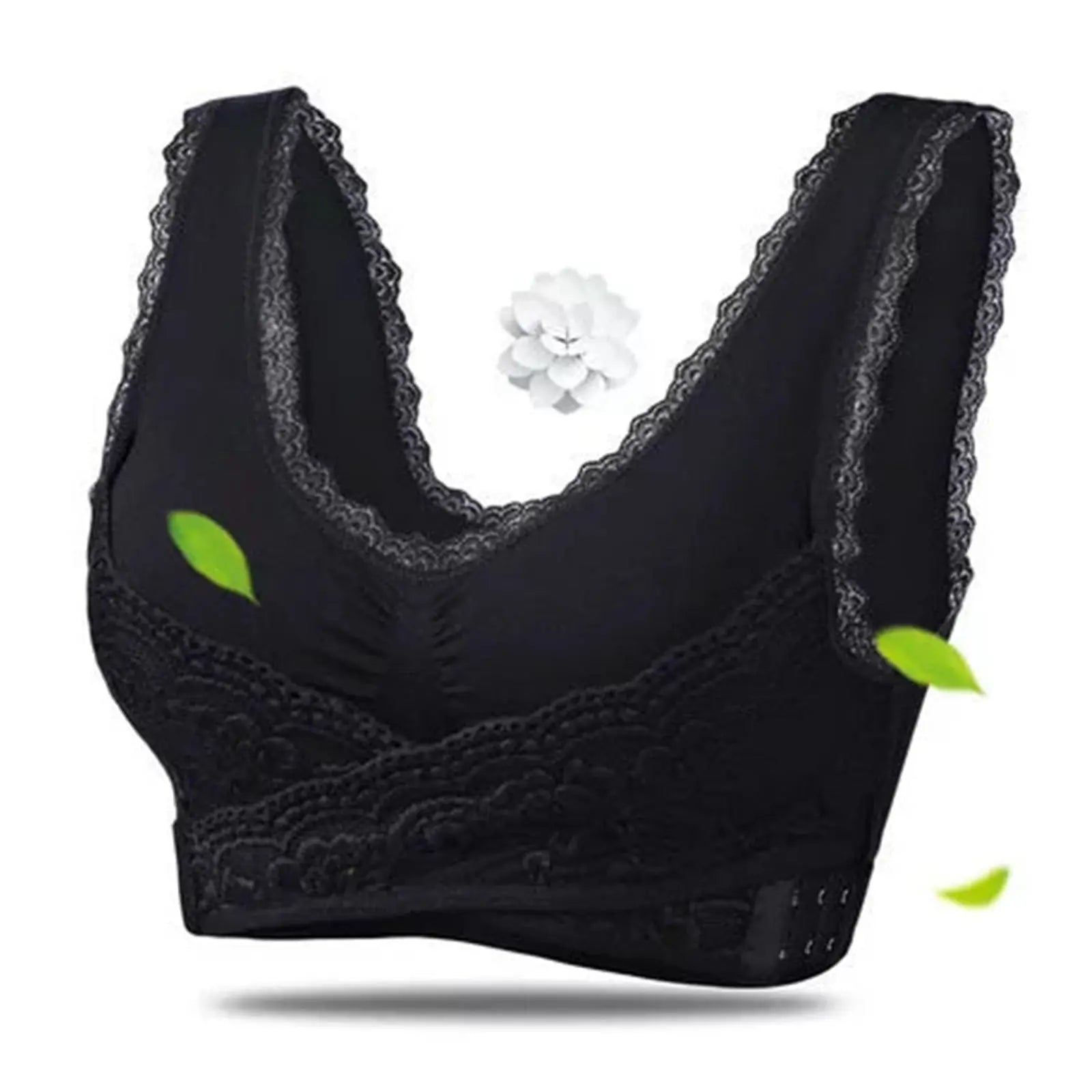 Plus Size Kendally Bra Women Corset Bra Front Cross Side Buckle Lace Bras Slim Shape Support Bra Brassiere Wireless Push up Bras