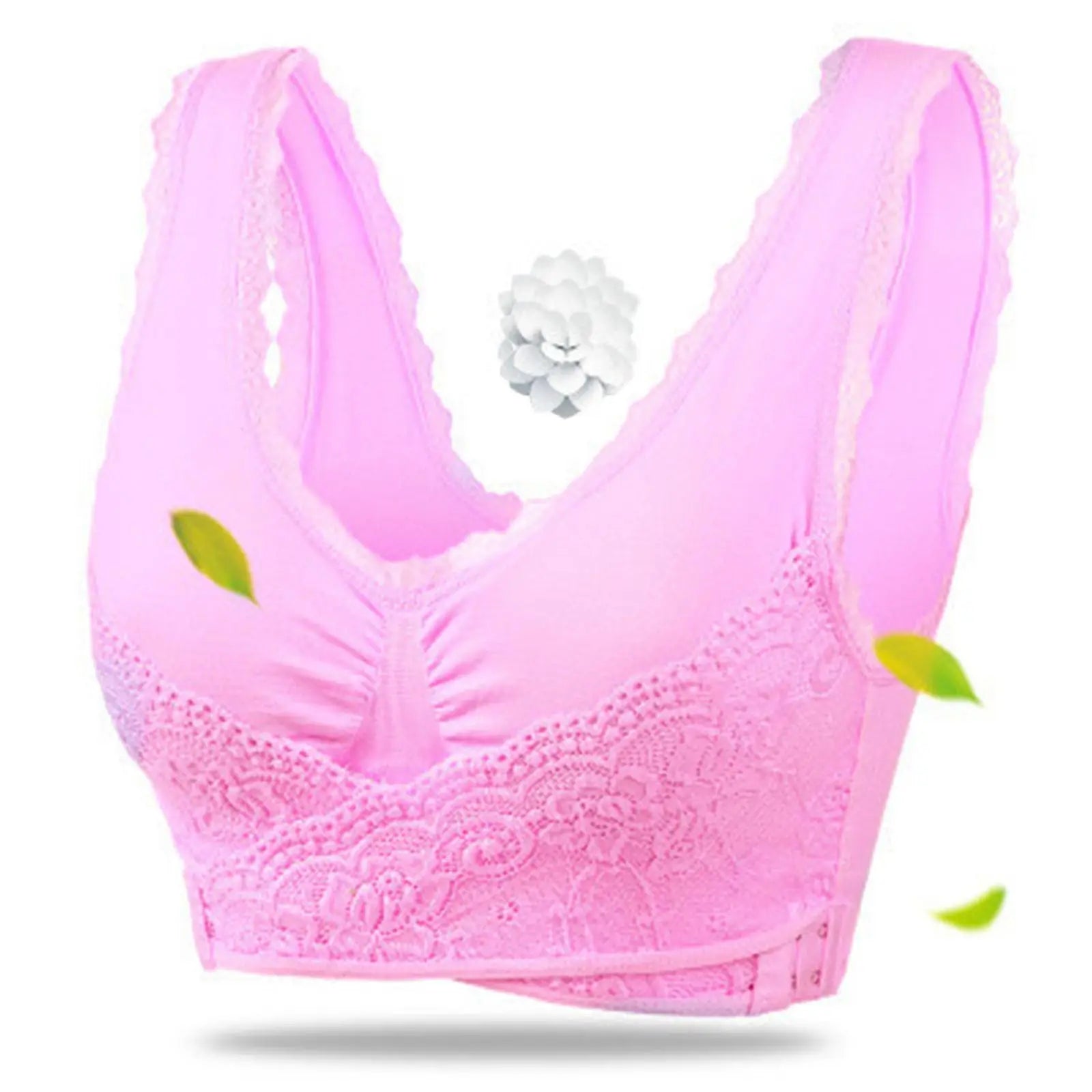 Plus Size Kendally Bra Women Corset Bra Front Cross Side Buckle Lace Bras Slim Shape Support Bra Brassiere Wireless Push up Bras