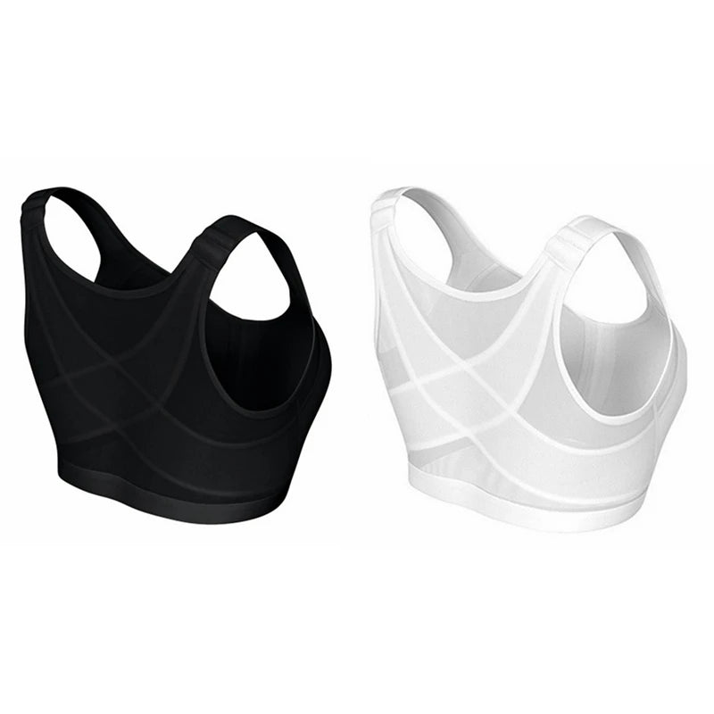 Posture Corrector Lift Up Bra Women Shockproof Sports Support Fitness Vest Bras Breathable Underwear Cross Back Corset Bra S-5XL