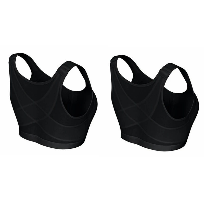 Posture Corrector Lift Up Bra Women Shockproof Sports Support Fitness Vest Bras Breathable Underwear Cross Back Corset Bra S-5XL