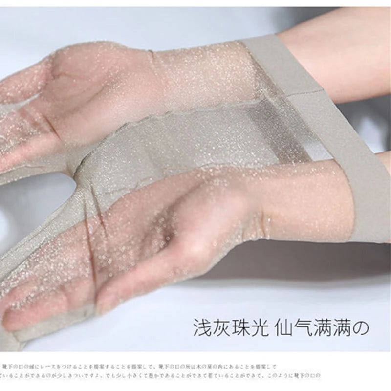 Shiny Silk Pantyhose Transparent Tights Charming Women's Underwear Glitter Bright Hosiery Ladies Slim Thigh High Panty Stockings