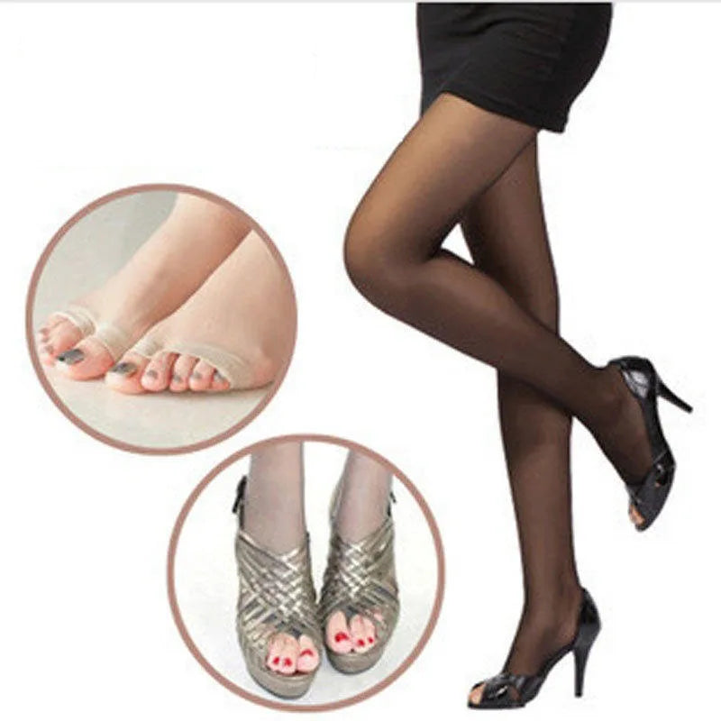 Summer Female Fashion Full Length Lady Stretchy Anti-off Silk Cored Wire Fish Head Open Toe Pantyhose Stockings For Woman Girl