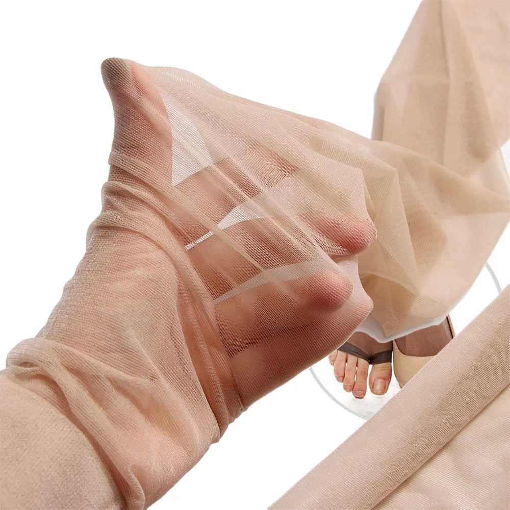 Summer Female Fashion Full Length Lady Stretchy Anti-off Silk Cored Wire Fish Head Open Toe Pantyhose Stockings For Woman Girl