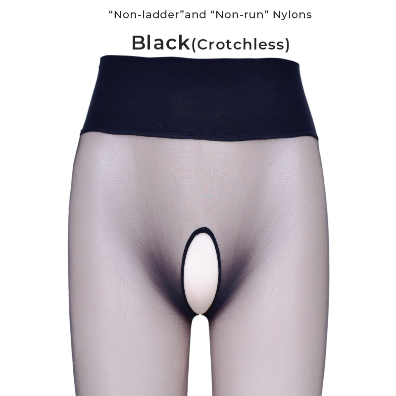 Summer Women's 1 Denier Ultra-thin High Waist Sheer 360° Seamless Pantyhose Ladies Matte Nylons Silk Stocking Control Top Tights