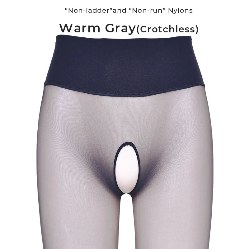 Summer Women's 1 Denier Ultra-thin High Waist Sheer 360° Seamless Pantyhose Ladies Matte Nylons Silk Stocking Control Top Tights