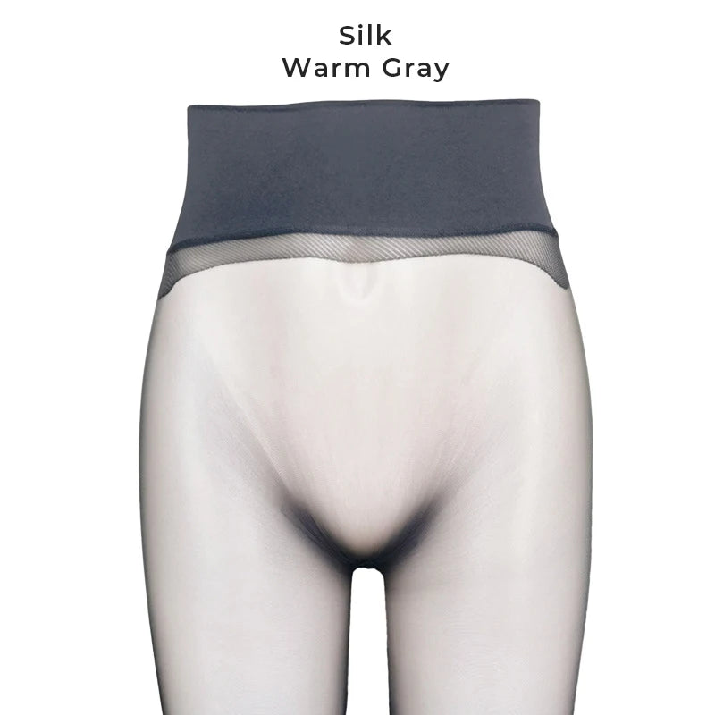 Summer Women's 1 Denier Ultra-thin High Waist Sheer 360° Seamless Pantyhose Ladies Matte Nylons Silk Stocking Control Top Tights