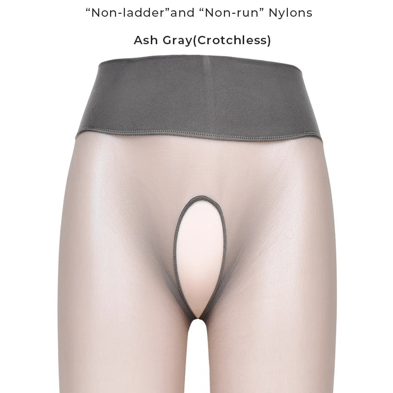 Summer Women's 1 Denier Ultra-thin High Waist Sheer 360° Seamless Pantyhose Ladies Matte Nylons Silk Stocking Control Top Tights