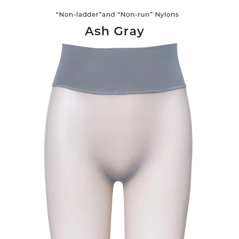 Summer Women's 1 Denier Ultra-thin High Waist Sheer 360° Seamless Pantyhose Ladies Matte Nylons Silk Stocking Control Top Tights