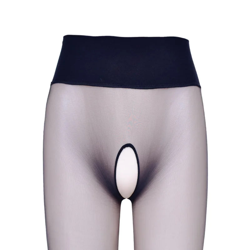 Summer Women's 1 Denier Ultra-thin High Waist Sheer 360° Seamless Pantyhose Ladies Matte Nylons Silk Stocking Control Top Tights