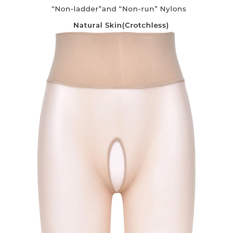 Summer Women's 1 Denier Ultra-thin High Waist Sheer 360° Seamless Pantyhose Ladies Matte Nylons Silk Stocking Control Top Tights