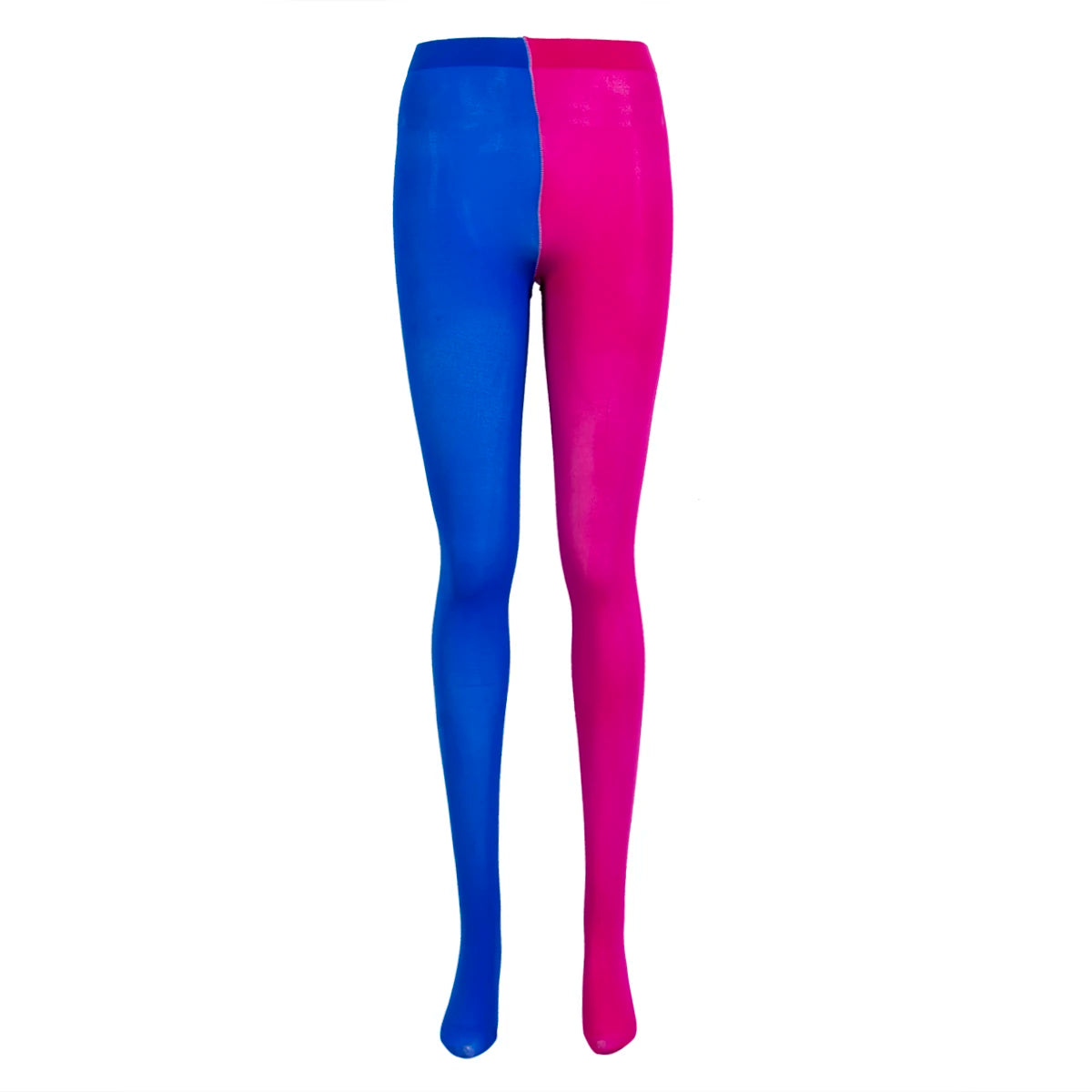 Women Sexy Assorted Colors Elastic Pantyhose Ladies Stretch C ontrast Combination Color Leggings Two Color Patchwork Stockings