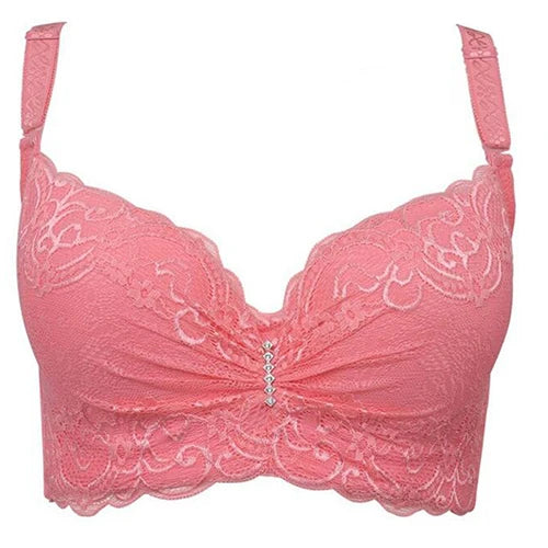 Women Sexy Bralette Big Size Lace Underwear Push Up Bras 80 85 90 95 100 Intimates Female Lace Bra Lingerie BH soutien gorge