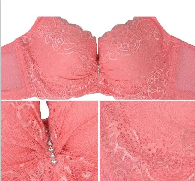 Women Sexy Bralette Big Size Lace Underwear Push Up Bras 80 85 90 95 100 Intimates Female Lace Bra Lingerie BH soutien gorge
